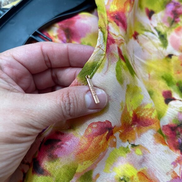 Misa Los Angeles Emi Top Golden Floral Mix Size L - Picture 11 of 14